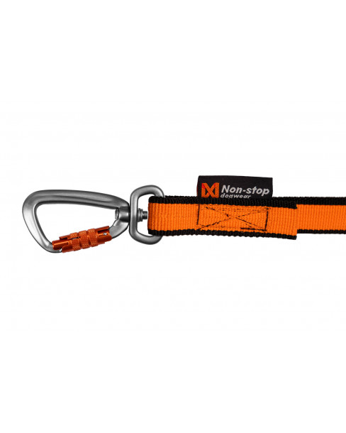 Non-stop Bungee Leash 2.0, black/orange 2