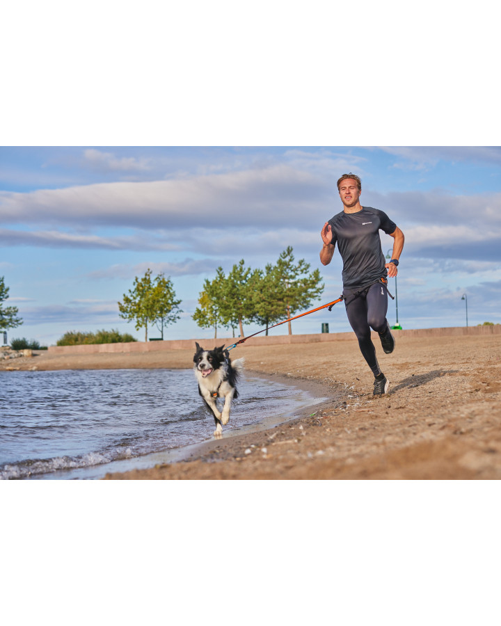 Non-stop Bungee Leash 2.0, black/orange